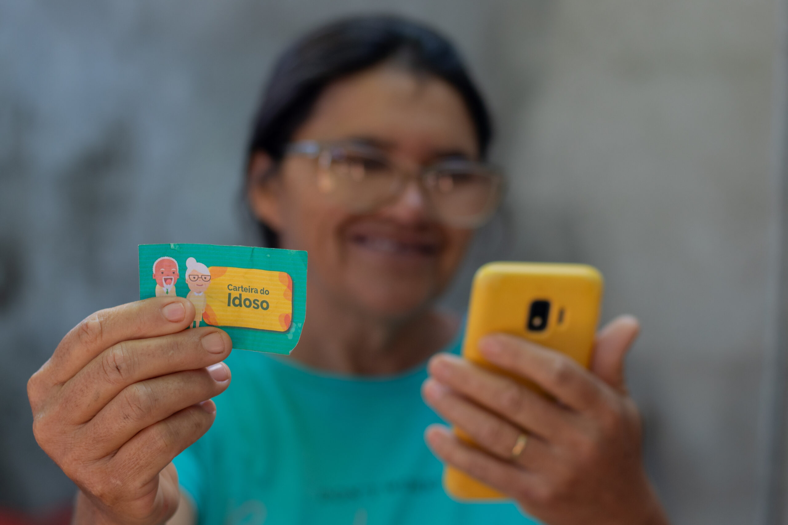 Carteira do idoso.