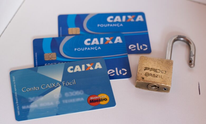 Cartões caixa.