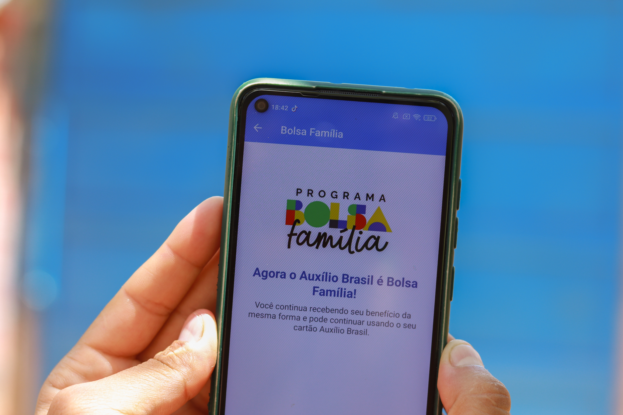 Aplicativo Bolsa Família.