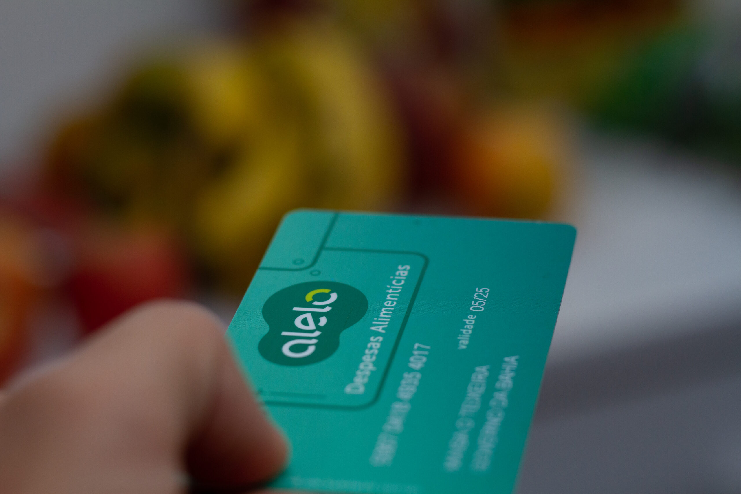 Cartão alimentação do CRAS.