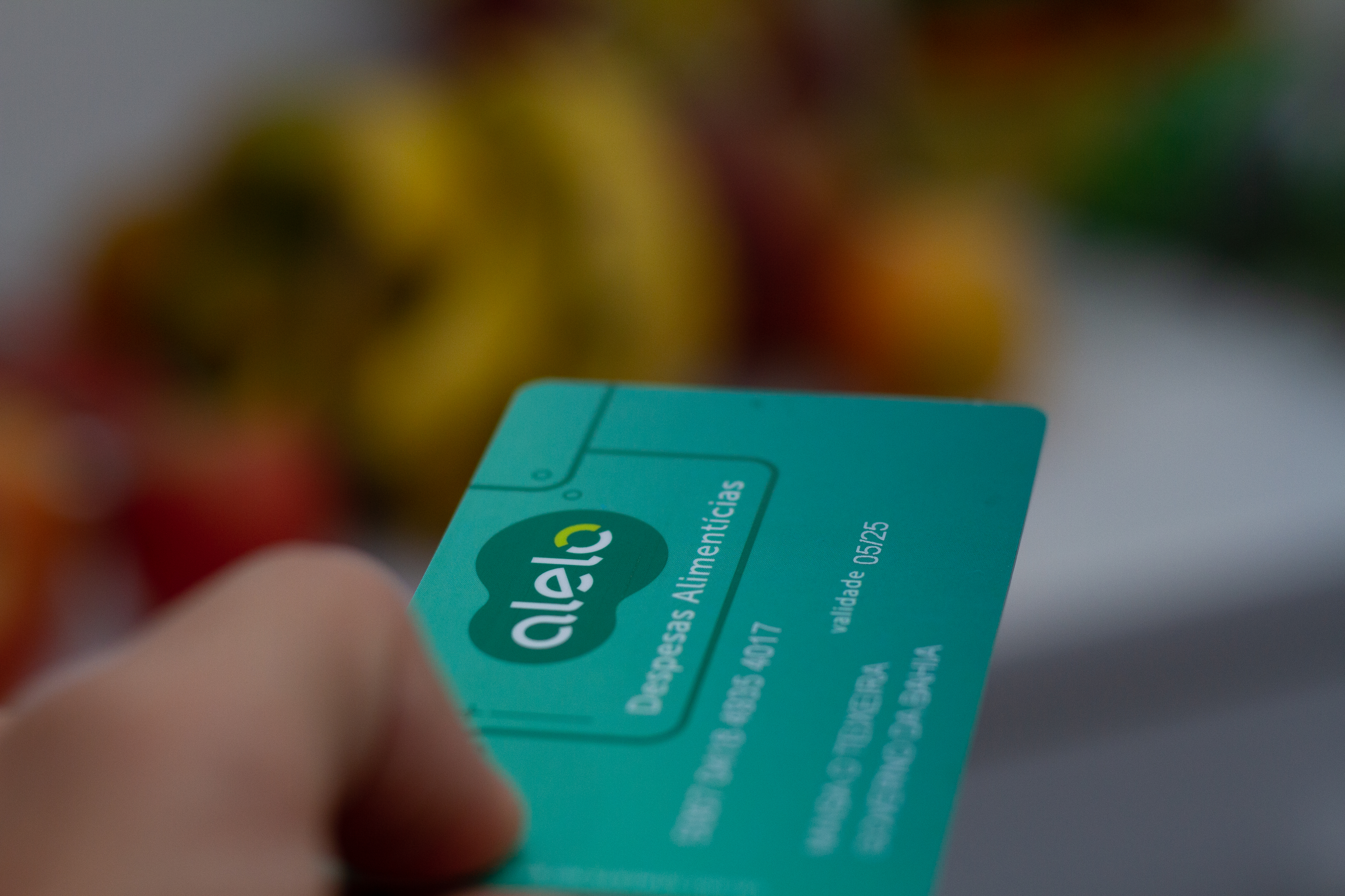 Cartão alimentação do CRAS.