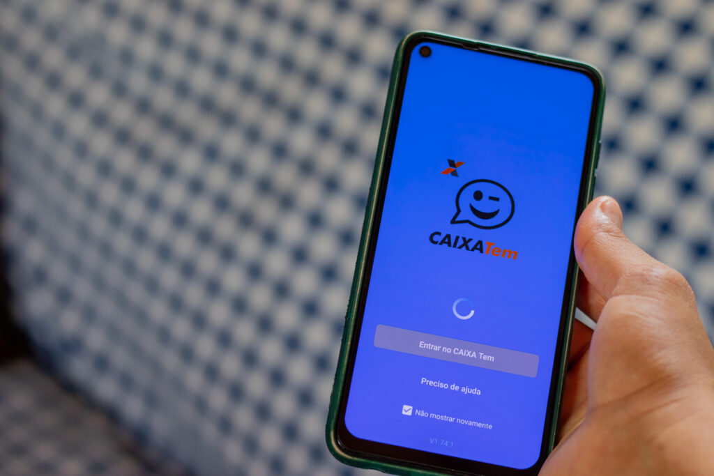 Falha na comunicação app Caixa Tem.