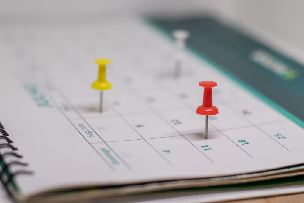 Datas do Pé-de-Meia. 