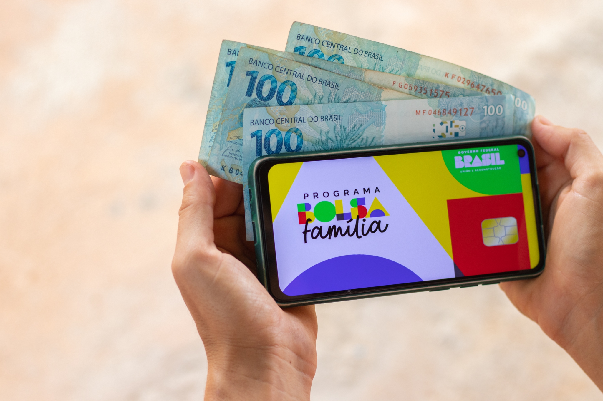 Pagamentos do Bolsa Família.
