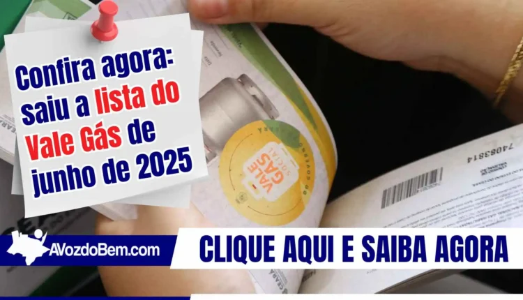 Lista do Vale Gás Social de Junho é Anunciada
