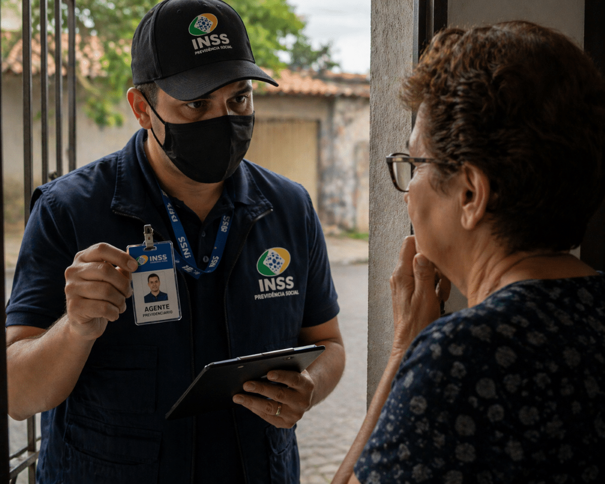 Golpistas usam crachá falso do INSS para aplicar fraude em visitas domiciliares